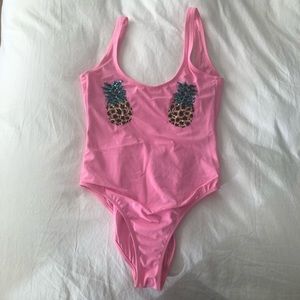 Topshop pineapple bathing suit